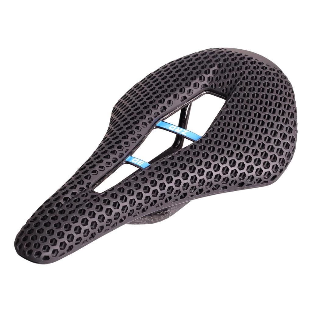 3D Printed Full Carbon Fiber Bicycle Saddle for Men/Women - 7 x 9mm Carbon Rails - Adaptive Bicycle Seat for Mountain Road and Gravel Bikes