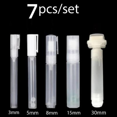 7Pcs 3/5/6.5/8/10/15/30mm Liquid Graffiti Pen Refillable Ink Graffiti Pen Tube  Drawing Tools