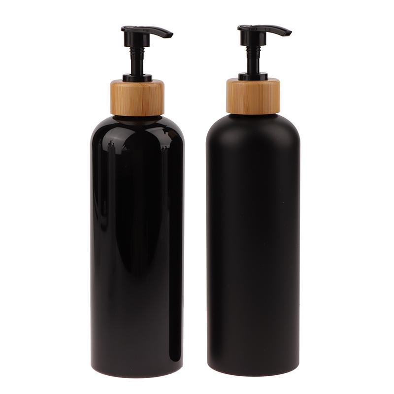 300/500 ml bambusový dávkovač s pumpičkou do kúpeľne, na misku pre domáce zvieratá, mydlo na riad, prázdna fľaša, na doplnenie pleťového mlieka, sprchový gél, tekutý, matná nádoba