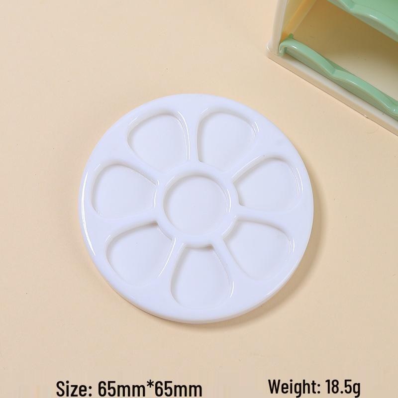 Cartoon Flower Round Plate Handmade Resin Accessories for DIY Crafts and Jewelry