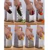 4-Sided Blades Manual Cheese Grater with Handle Kitchen Chopper Food Shredder  Cooking Accessories
