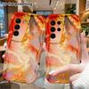 Phone Case: 2D Flat, Suitable for Samsung Galaxy A34 A35 M05 M06 S20 S22 S21 FE Plus 5G Protective Case, Red-gold Nine-Tailed Fox, Perfect Christmas a
