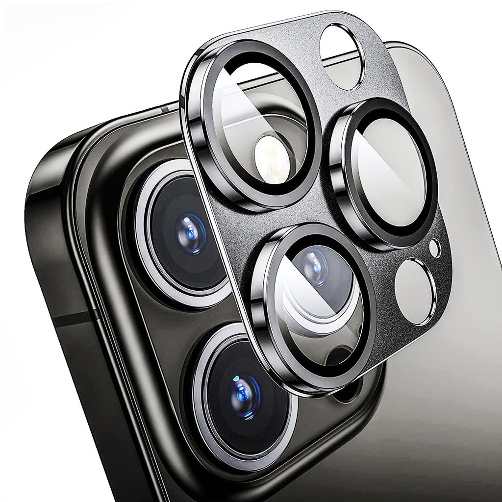 ENKAY HAT PRINCE For iPhone 16 Pro/16 Pro Max Camera Lens Protector Aluminum Alloy+Tempered Glass