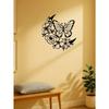 Vintage Metal Wall Art Butterfly Moon Phase Decor Waterproof Rustproof Indoor Outdoor Hanging Living Room Garden Halloween Thanksgiving Gift Farmhouse