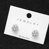 Moissanite Stud Earrings 18k White Gold Plated Sterling Silver D VVS1 Round Lab Diamond Ear Studs For Women Men