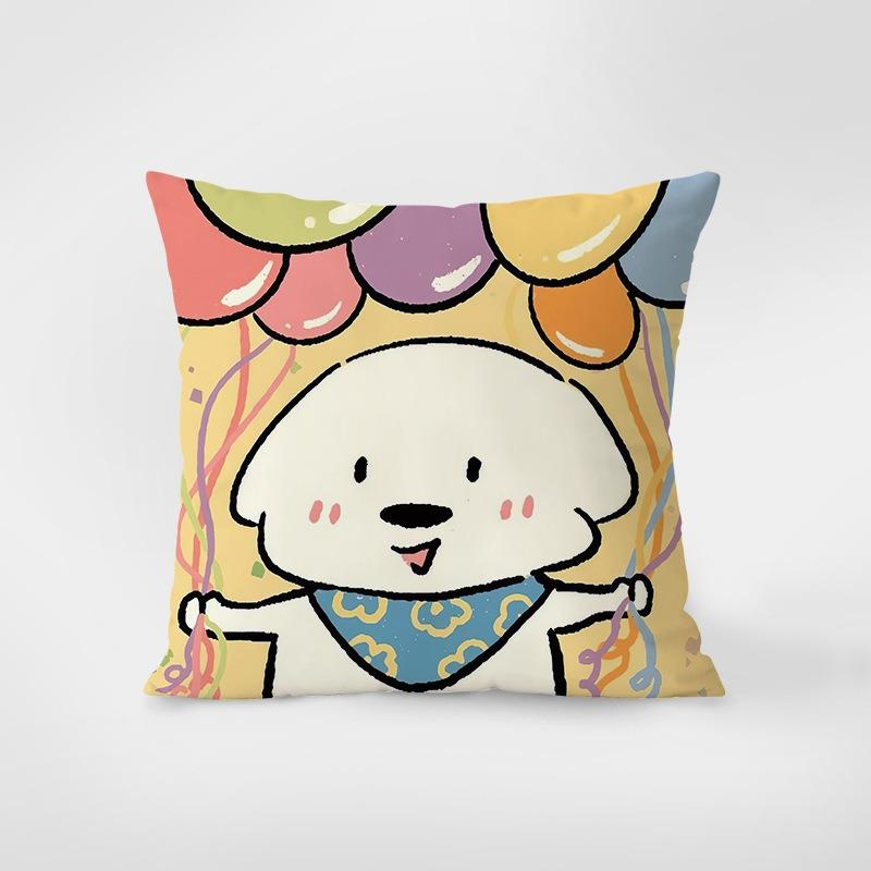 Stil desen animat Fericit Drăguț Față de pernă Îmbrățișare pentru cămin Decorare Birou Sufragerie Canapea Față de pernă