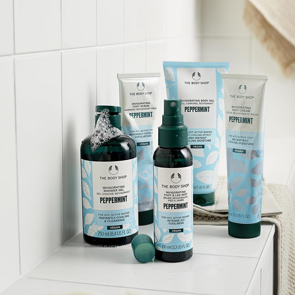 The Body Shop PP Foot Scrub 100mL [Official] (Scent Peppermint) [Genuine]