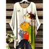 Camiseta Retro para Mujer Gráfico de Gato Anime Ropa de Chica Verano Cuello Redondo Manga Corta Camisetas Femeninas Harajuku Streetwear Blusa Oversized