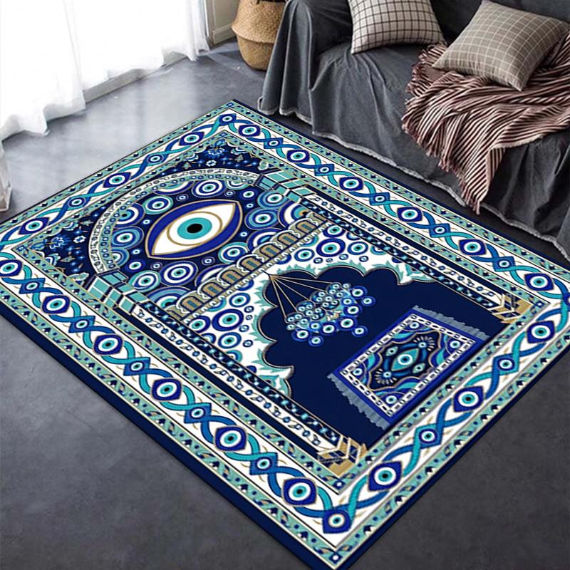 2025 New Evil Eye Carpet Rug for Living Room Bedroom Home Sofa Decoration,Kids play Non-slip Floor Mat166