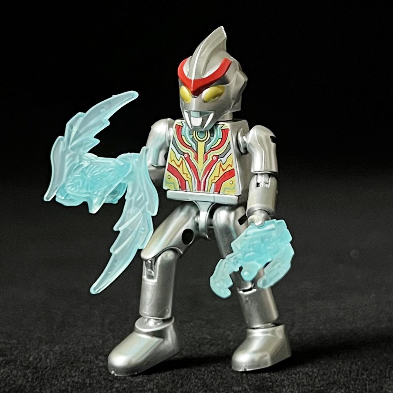 

Silver-Plated Warrior Building Block Doll Movable Joint Boy Puzzle Assembly Toy Children S Gift