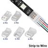 2Pin 3Pin 4Pin 5Pin LED Strip Connector Solderless Transparent LED To Strips 10MM Strip Light Connectors Buckle