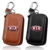 1Pcs 2025 Fashion New Leather Emblem Car Key Case Keychain Zipper Key Case Bag For KIA K5 K9 Sorento Ceed Sportage Carnival Stinger Forte Niro Cadenza