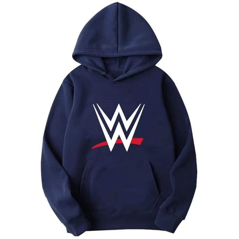 

2025 New WWE US Hot Selling Loose Logo Printed Men s and Women s Loose Hoodies Casual Hoodies 3XL