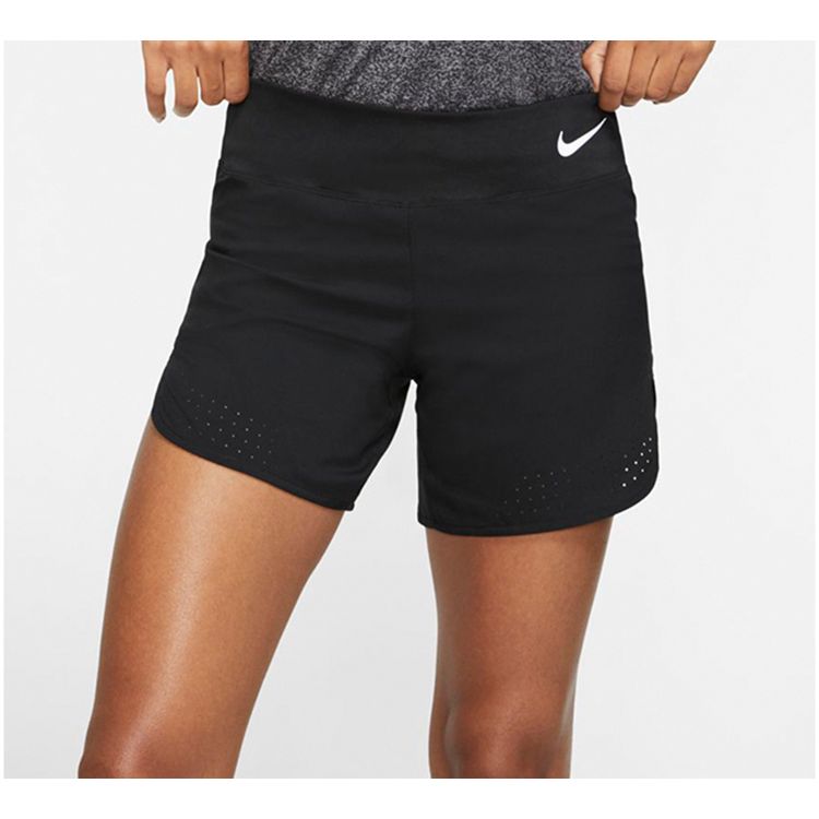 Nike Flex 5" Dri-Fit Split Hem Running Shorts Women Shorts Black AQ5419-010