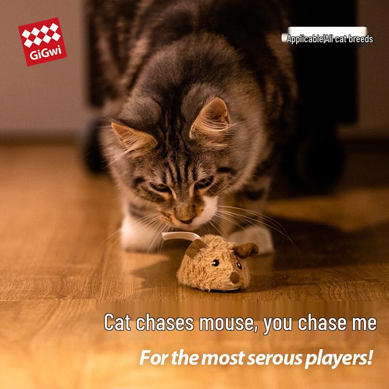 GiGwi Electric Rolling Mouse Cat Toy