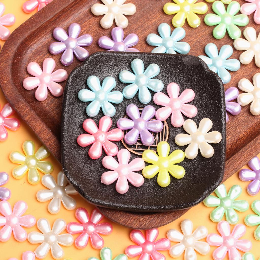 500g/bag Sunflowers Shells Butterlry Loose Beads Jewelry Making Acylic For Necklace Bowknots Fashion Bracelets DIY
