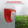 Lumină de Alarmă Solară IP65 Impermeabilă Lampă de Alarmă cu Senzor de Mișcare Lampă de Securitate cu Dispozitiv de Alungare a Animalelor prin Lătrat de Câine pentru Curtea Fermei