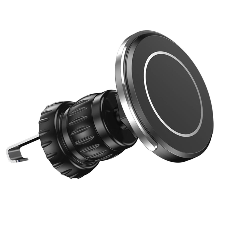 Magsafe Car Phone Holder,Powerful Magnetism Premium Quality Single-Hand Operation Metal Hook Magnetic Car Phone Mount