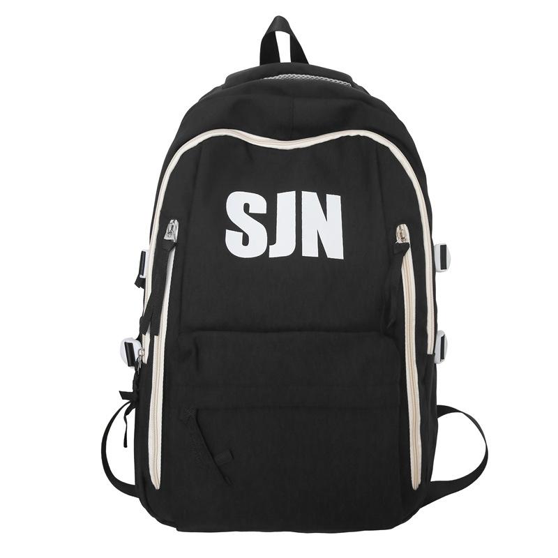 Schoolbag Japanese simple and fashionable backpack 1011 summer new middle school schoolbag college student college style alphabet backpack