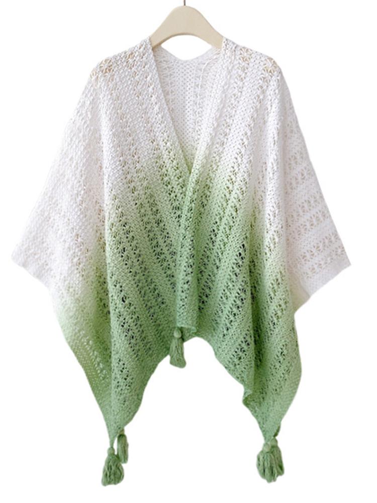 Spring Summer Thin Scarf Women Layers Poncho Sweet Color Spliced Hollow Wrap Shawl Casual Scarve Capa Para Mujer Pashmina Cloak