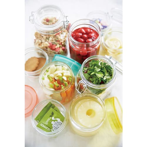 Aderia CC Bottle, 1000ml, Clear, Gift Boxed, Made in Japan, Glass Storage Container, Canister, Airtight Container, Condiment Container, Coffee Bean, F