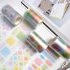 60mm * 2m Geometric Circle Semi Transparent PET Die Cut Sticker DIY Diary Scrapbook Basic Decoration Handmade Aesthetic Supplies