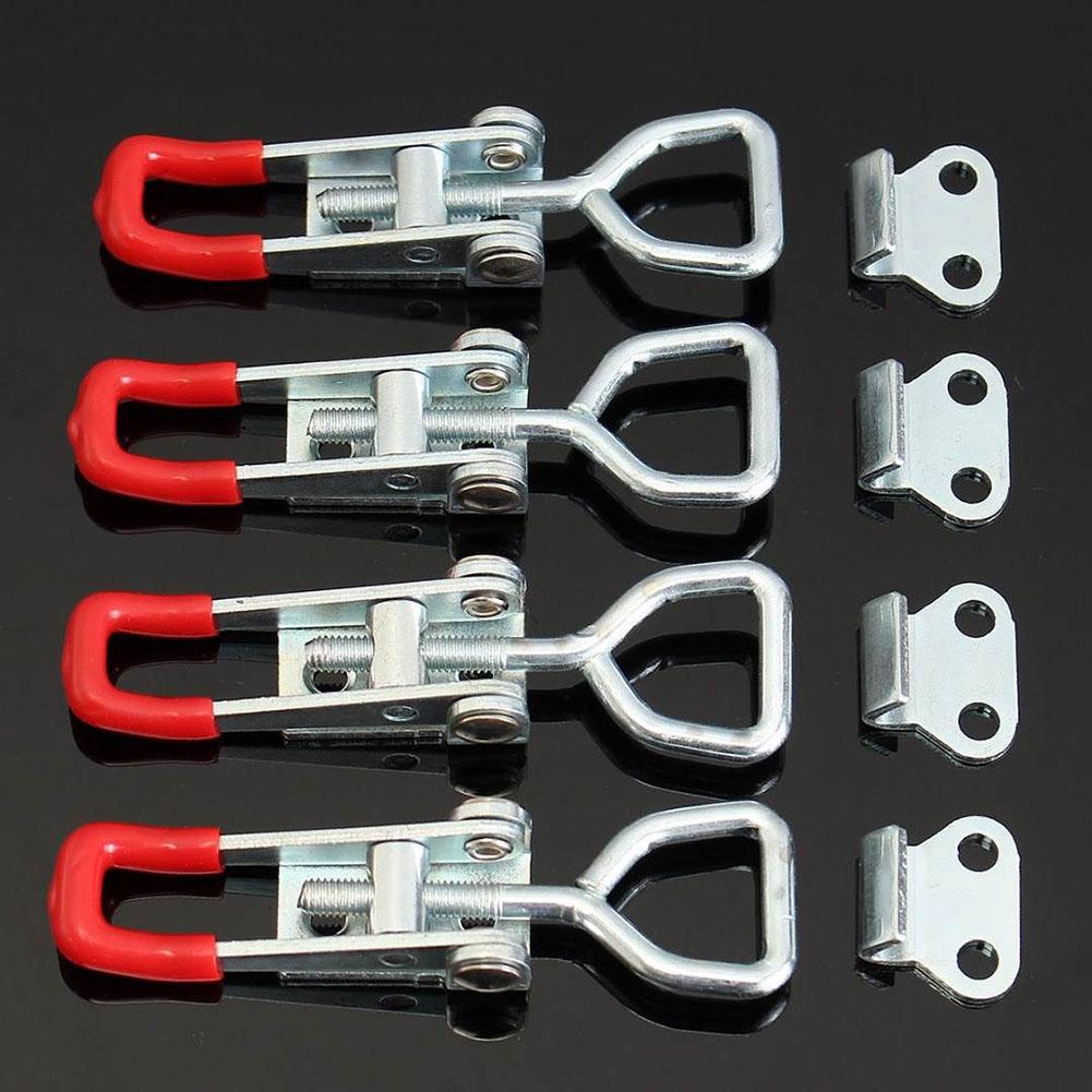 2Pcs Toggle Latches Spring Loaded Clamp Clip Case Box Latch Catch Toggle Tension Lock Lever Clasp Closures Crate Lock Snap Lock