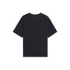Li-Ning Wade Series Solid Color Letter Print Crew Neck T-Shirt Men Tops Black AHSS809-1