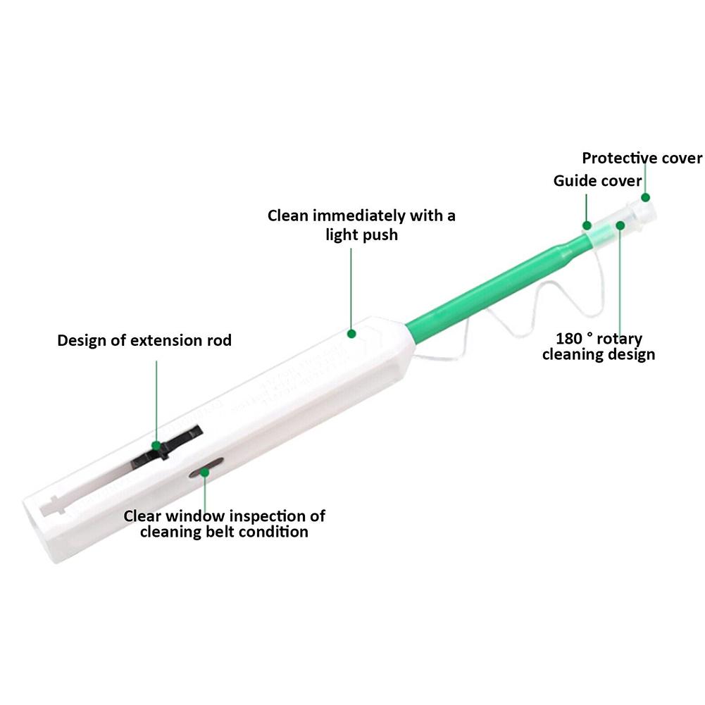 

Measurement Fiber Cleaner Antistatic Resin Cleaning Pen Fiber Optic For SC ST FC E2000 One-Click FC ST Connectors China Mainland