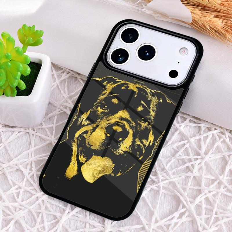 Süße Rottweiler Hund Handyhülle für iPhone 17 Air 16 15 11 12 14 13 Pro Max Stoßfeste Hülle