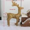 Large Luminous Wrought Iron Reindeer & Christmas Tree Ornaments for Hotel, Mall, or Garden Displays