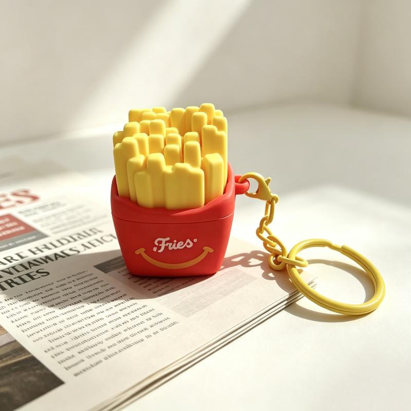 Mini Porte-clés Gourmand Décompression Jouet Anti-stress Mignon Burger Sushi Avocat Durian Pendentif Sac à Dos Décor