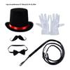 Eye Catching Magicians Roleplay Outfit Friendly Practical Fabric Easy Wear Stage Performances Outfit For Performers
