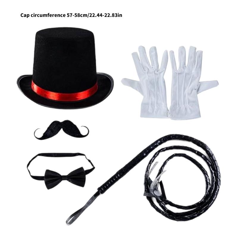 Eye Catching Magicians Roleplay Outfit Friendly Practical Fabric Easy Wear Stage Performances Outfit For Performers