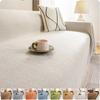 Woven Cotton Sofa Cover Blanket Solid Color Non-slip Sofa Towel for Living Room Furniture Decor Tapestry Couch Cover with Tassel