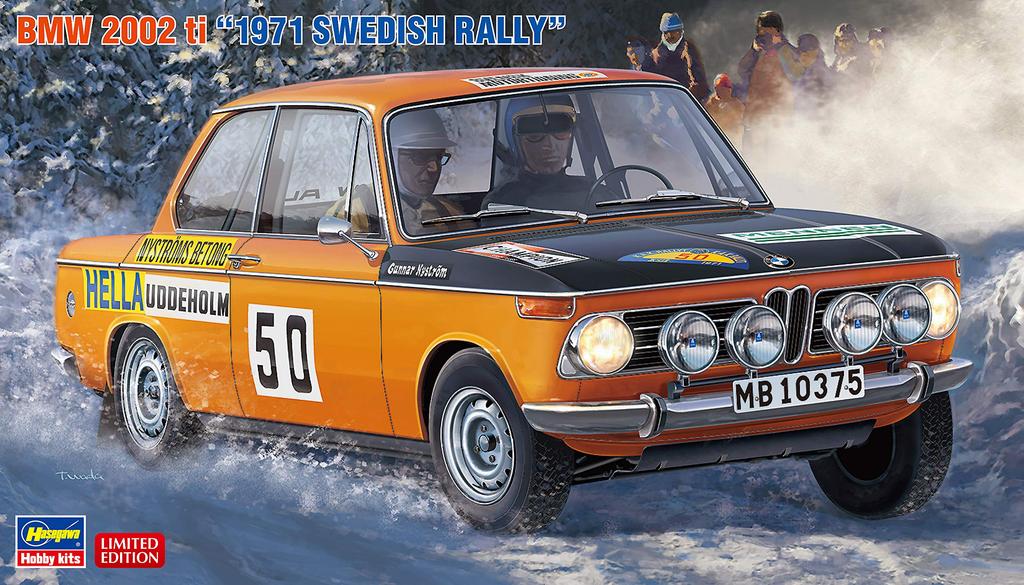 Hasegawa BMW 2002ti 1971 Swedish Rally Plastic Model 20381 1/24