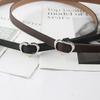 Luxury Design Non-Porous Buckle Waistband Love Heart Thin Waist Strap Chic Trouser Dress Belts