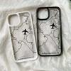 New Travel-nspired Airplane Route Design Phone Case For iPhone 16 15 14 13 12 11 Pro Max Mini 7 8 Plus X XR XS Shockproof Cover