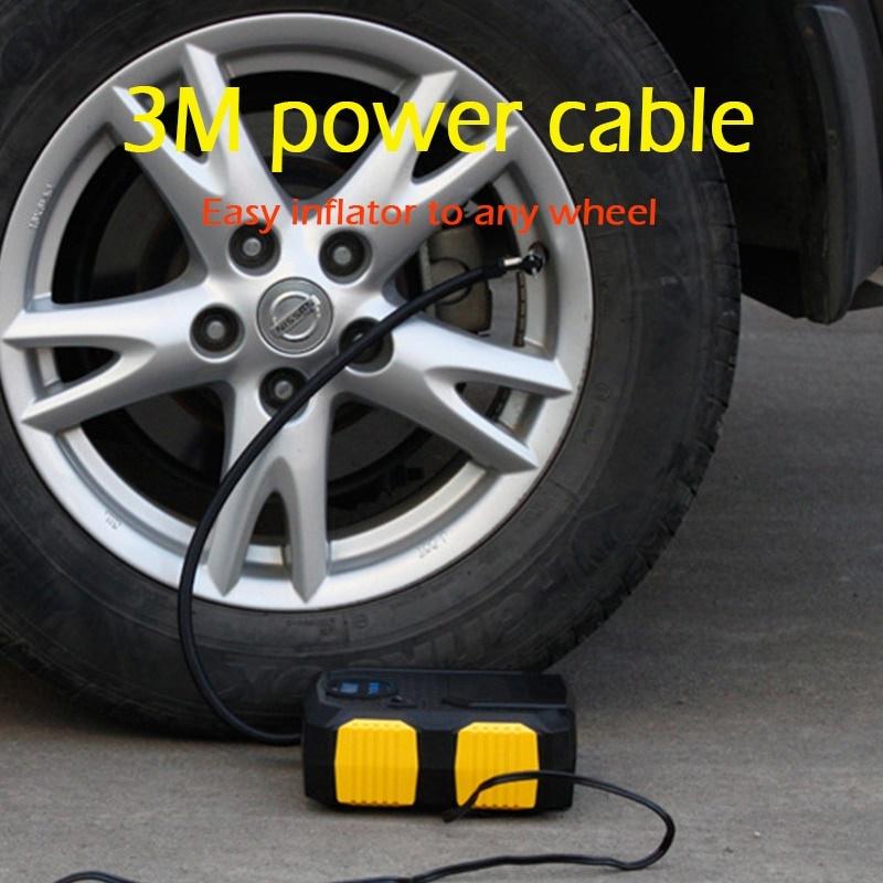 Digitaler Reifenfüller DC 12 Volt Auto Tragbarer Luftkompressor Pumpe 150 PSI Auto-Luftkompressor für Auto Fahrräder Motorräder