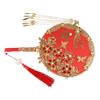 Chinese Wedding Handheld Tassels Phoenix Hand Bouquets Bridal Group Fan Chinese Fan Embroidery Fan