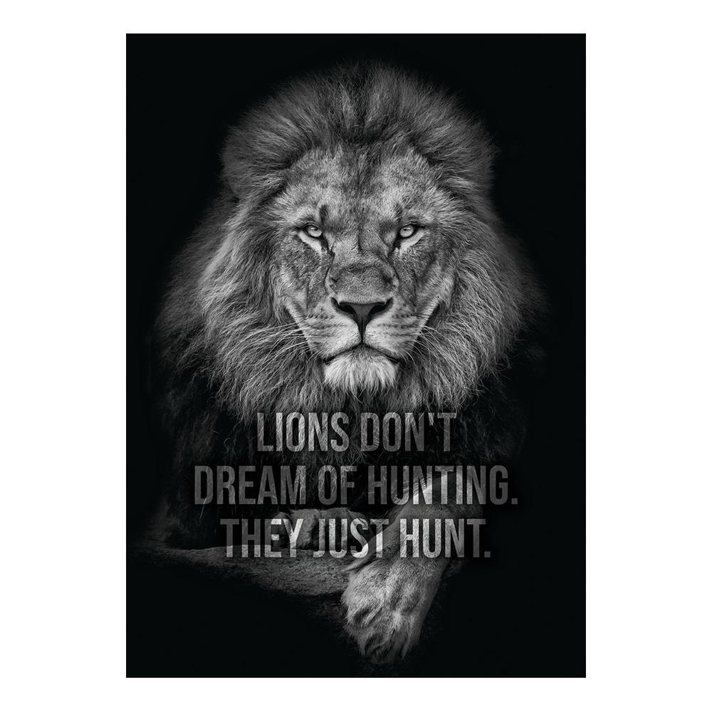 Motivația animalelor, alb-negru, afișe și imprimeuri de artă pe pânză, picturi ale regilor leu africani, artă pe perete, imagini moderne pentru sufragerie, decorațiuni pentru casă