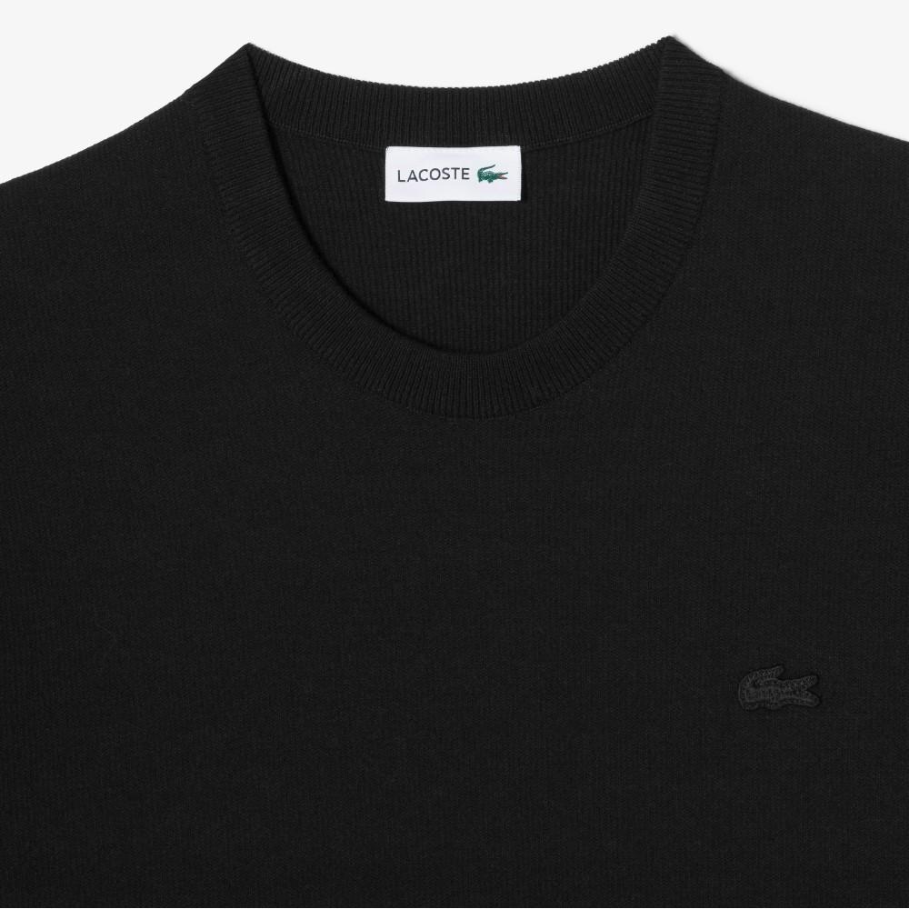 [lacoste] Men's Solid Short Sleeve Crewneck Pullover AH324E-56G031