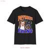 Schwarzes Patrick Ewing Bootleg Style T-Shirt Vintage Bequem Stilvoll Unisex Weich Grafik Atmungsaktiv Leicht Streetwear