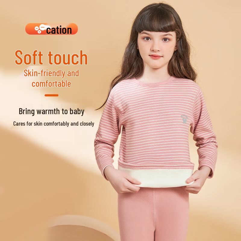 MIIOW Dicker Thermo-Unterwäsche-Set für Kinder aus Fleece
