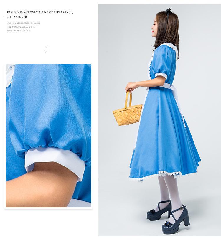Alice Anime Maid Costume - Blue, Japan Size, Halloween Outfit