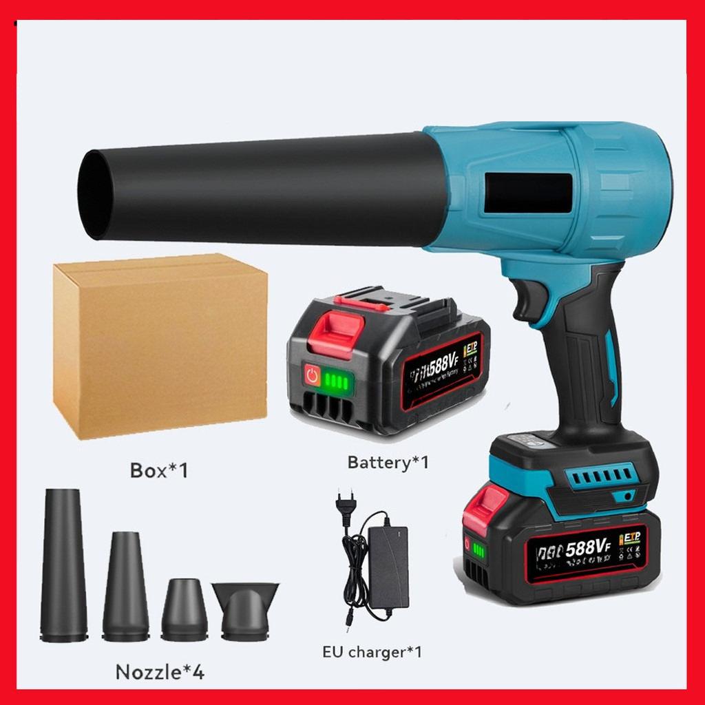 Brushless 3 Gears Adjustable Electric Air Blowers 300000RPM Turbo Jet Fan Handheld Leaf Blower Dust Blowing Power Tool