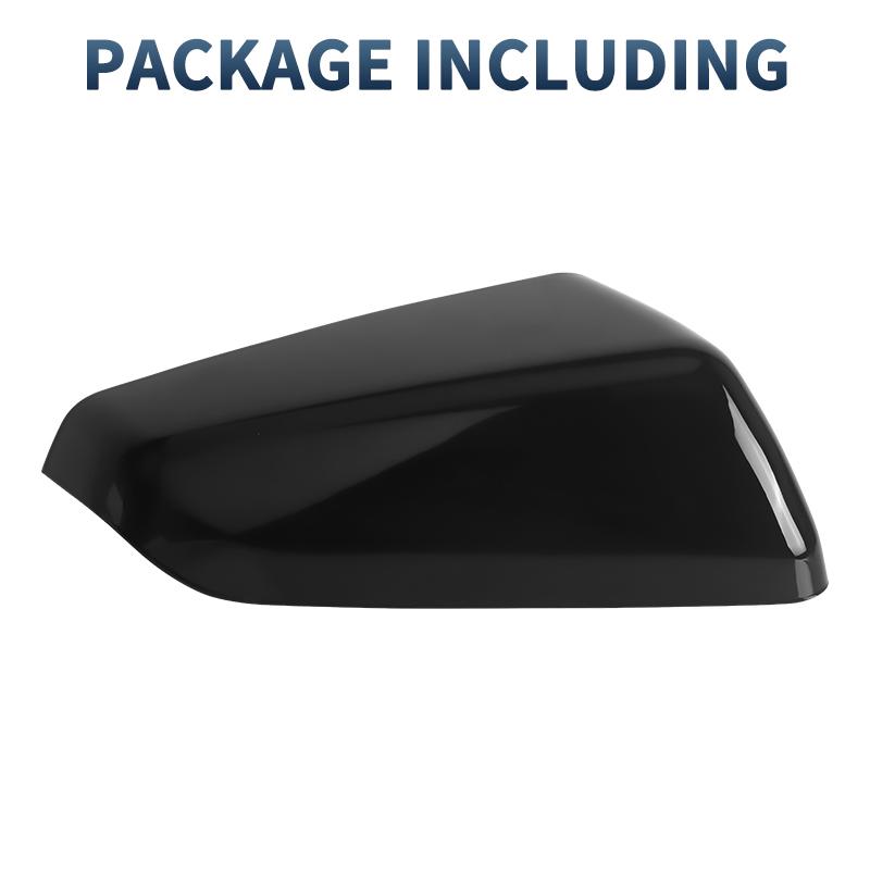 23406416 23406417 Mirror Cover Cap Heated For Chevrolet Equinox L 2018- GMC Terrain AT4 - 84545949 Gloss Black LH/RH