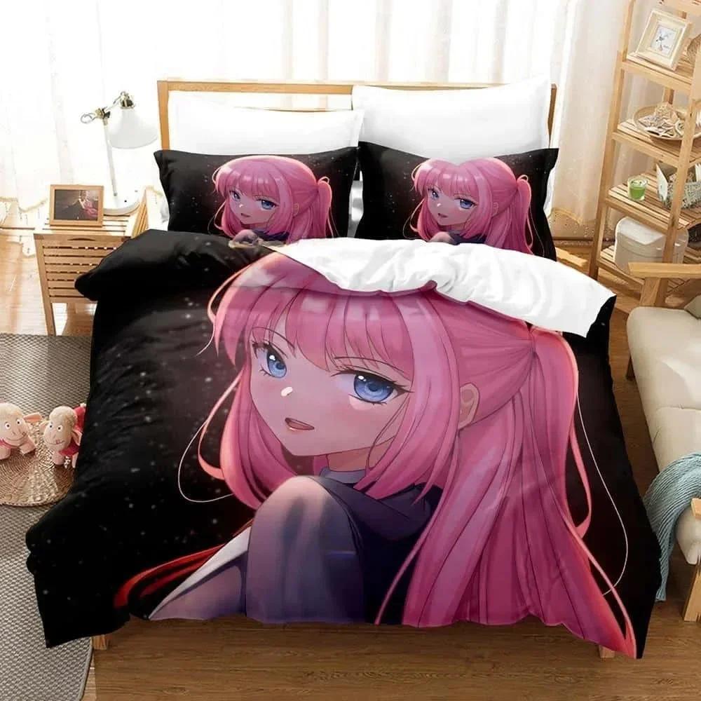 3D Kawaii Girls Shikimori's Not Just a Cutie Printed Bed Set Duvet Cover Pillowcase Bedding Set Bed Linen Sheet Quilt Cover Full