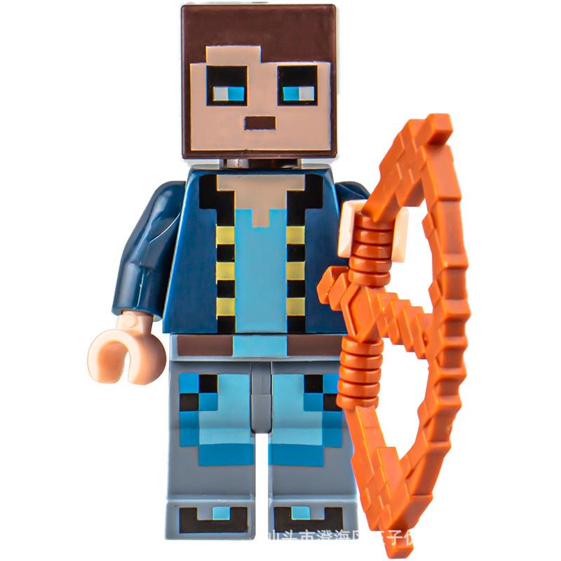 Ninja Warrior Superhero Doll With Weapon Single Building Block Assembly Toy