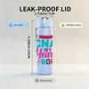 1PC CNA Heart Work Color Letter 750ml Color Plastic Sports Water Bottle Leakproof Flip Straw Lid Suitable for Sports Office Home Use
